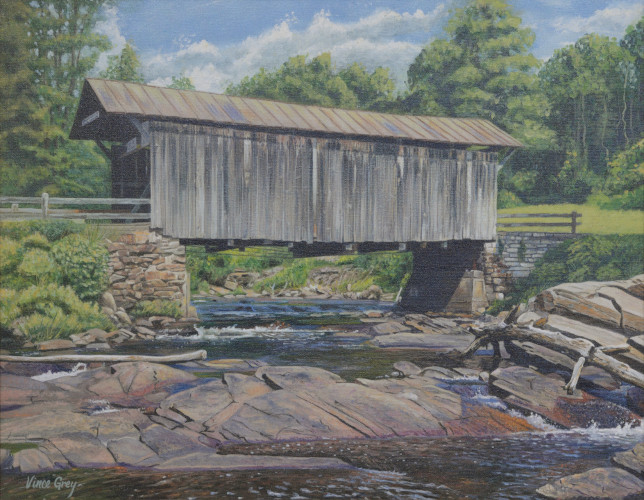 Salisbury Covered Bridge painting